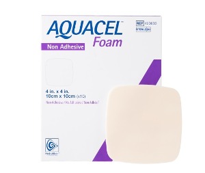 (3) Convatec 아쿠아셀폼 Non Adhesive비접착성 Acuacel Foam #420633 10cmX10cm 10장/팩