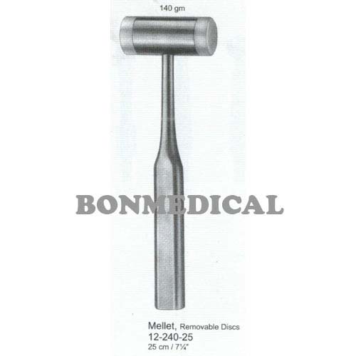 NS MEDRO MALLET 망치 WITH REMOVABLE DISKS 140gms 25CM #12-240-25